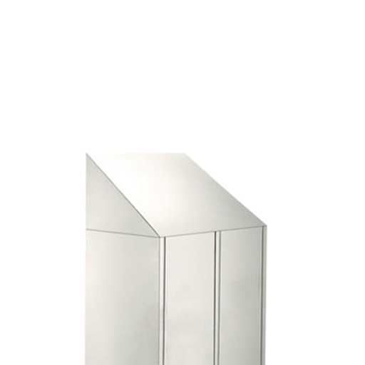 [048859] Techo inclinado metálico para taquilla de 2 cuerpos - Dim.: 640x460x300h mm - Gris ral 7035