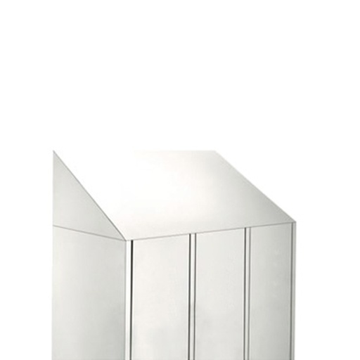 [048861] Techo inclinado metálico para taquilla de 3 o 4 cuerpos - Dim.: 940x460x300h mm - Gris ral 7035