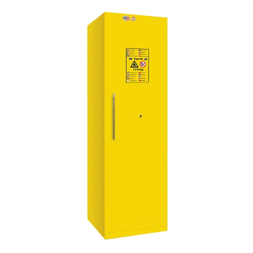 [049071] Armario de seguridad con resistencia al fuego de 90 minutos - Dim.: 595x600x1950h mm - Amarillo ral 1021