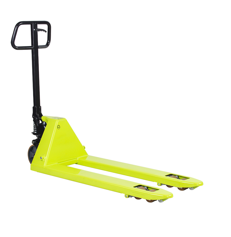 [049283] Transpaleta manual estándar - Dim. palas 1150x525 mm - Carga 2500 kg - Verde Pantone 382C