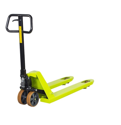 [049283] Transpaleta manual estándar - Dim. palas 1150x525 mm - Carga 2500 kg - Verde Pantone 382C