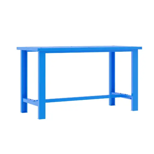 [049317] Banco de trabajo desmontable con encimera de acero - Dim.: 1500x700x860h mm - Azul ral 5015