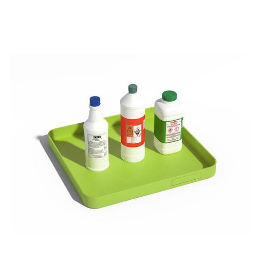 [049370] Cubeta colectora plástica de 5 lts. de capacidad para recipientes pequeños - Dim.: 445x415x45h mm - Verde