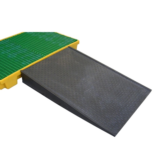 [049500] Rampa de plástico para cubeta colectora - Dim.: 1200x800x150h mm - Negro