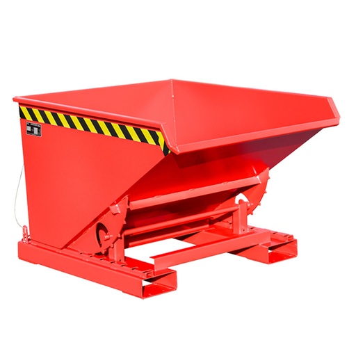 [049694] Contenedor metálico autobasculante eco de 0,6 m³ de capacidad - Dim.: 1260x1070x835h mm - rojo ral 3000