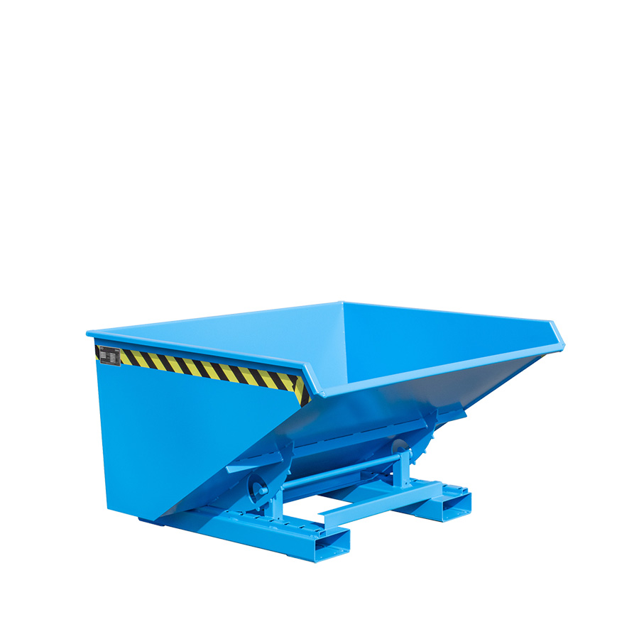 [049700] Contenedor metálico autobasculante eco de 0,9 m³ de capacidad - Dim.: 1260x1570x835h mm - azul ral 5012