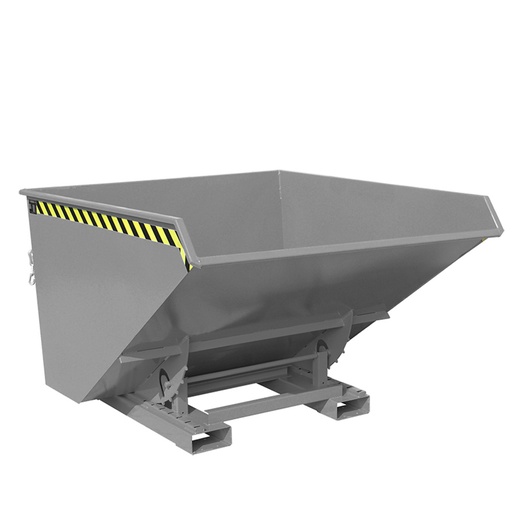 [049711] Contenedor metálico autobasculante eco de 1,7 m³ de capacidad - Dim.: 1720x1570x1103h mm - gris ral 7005