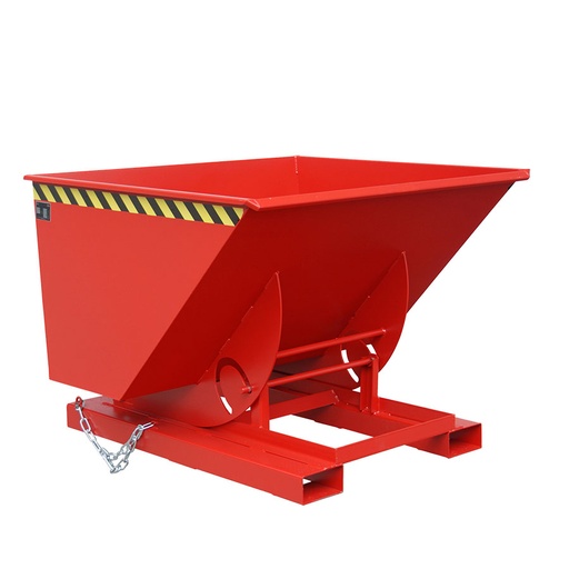 [049732] Contenedor autobasculante eco - Capacidad 1 m³ - Dim.: 1420x1560x1070 mm - rojo ral 3000