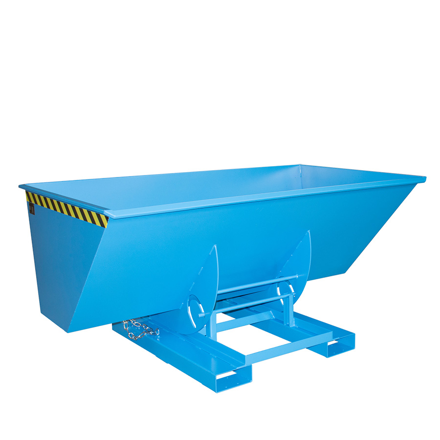 [049738] Contenedor autobasculante eco - Capacidad 1,5 m³ - Dim.: 1420x2280x1070 mm - azul ral 5012