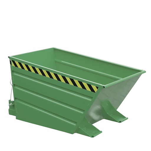 [049745] Contenedor autobasculante eco - Capacidad 0,5 m³ - Dim.: 1370x800x730 mm - verde ral 6011