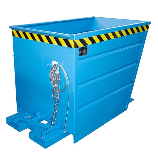 [049765] Contenedor autobasculante eco - Capacidad 0,70 m³ - Dim.: 1440x800x890 mm - azul ral 5012