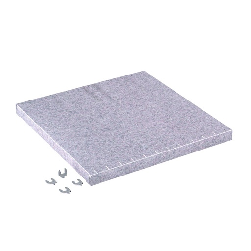 [049802] Estante regulable en altura - Dim.: 486x500x35h mm - Cap. carga 50 Kg - Galvanizado