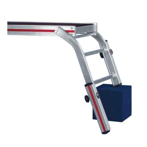 [050172] Juego de 2 patas extensibles para plataforma de trabajo plegable - Aluminio