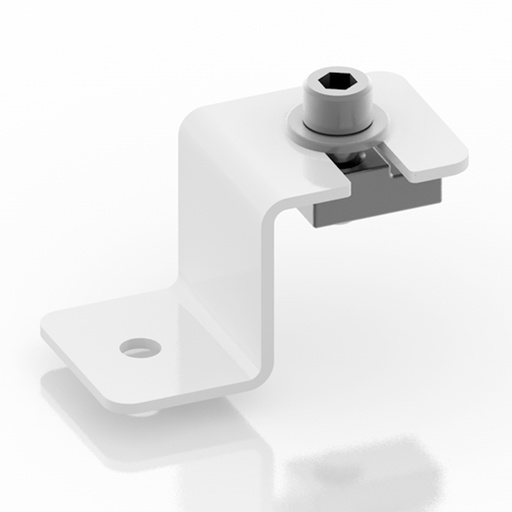 [050282] Pieza metálica para la unión de brazo con luminaria led con tornillería - Gris ral 7035