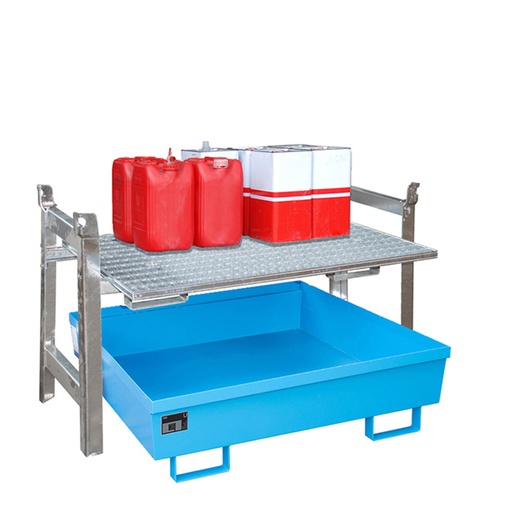 [050304] Estantería para el almacenamiento y trasvase de líquidos - 1350x1200x2450h mm - Galvanizado