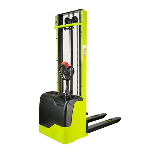 [050376] Apilador de tracción y elevación eléctrica (con batería de gel y cargador) - Carga 1200 kg - Elevación 3500 mm - Verde Pantone 382C