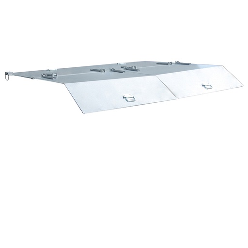 [050449] Tapa abatible articulada para contenedor de 2 m³ - acero galvanizado