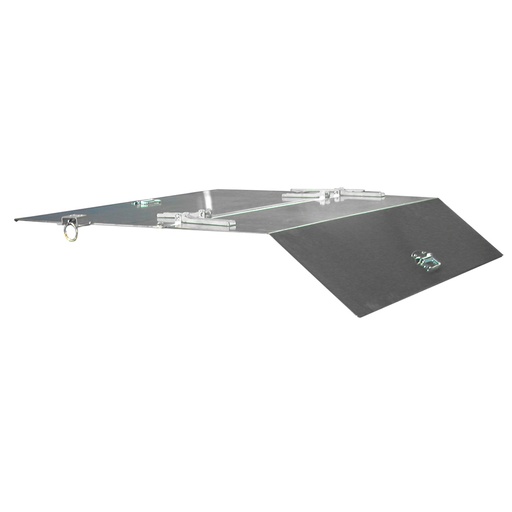 [050450] Tapa abatible articulada para contenedor de 2 m³ - acero galvanizado