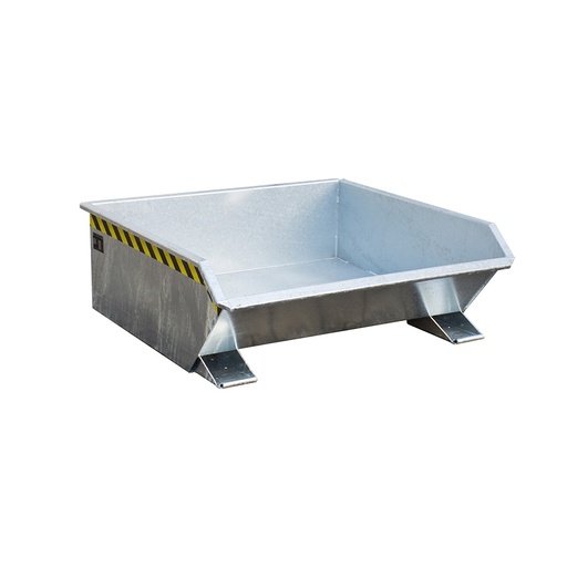 [050462] Contenedor metálico autobasculante superbajo de 0,46 m³ - Dim.: 1385x1280x450h mm - galvanizado
