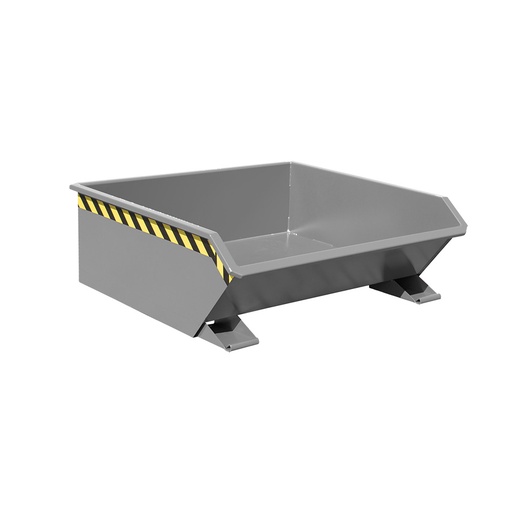 [050500] Contenedor metálico autobasculante superbajo de 0,46 m³ - Dim.: 1385x1280x450h mm - gris ral 7005