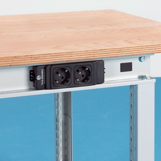 [039938] Caja de enlaces con 2 tomas eléctricas Schuko 230v. y cable de 3 mts