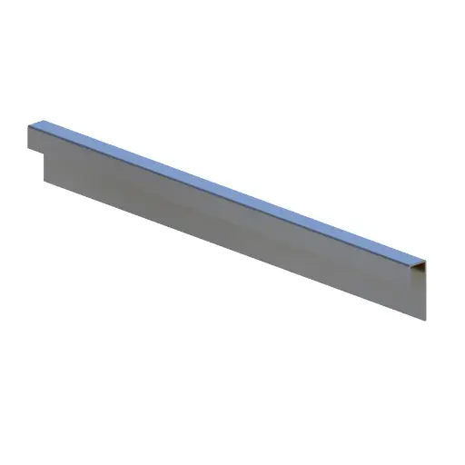 [039976] Retenedor lateral para estante de estantería industrial - Dim.: 395x59x22h mm - Galvanizado