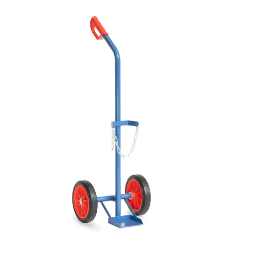 [039008] Carretilla de mano para botella de gas - Capacidad 1 x 10 litros - Azul ral 5007