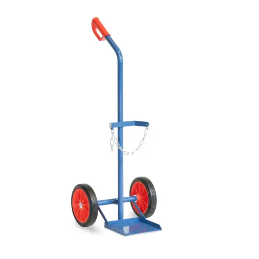 [039010] Carretilla de mano para botella de gas - Capacidad 1 x 20, 40 ó 50 litros - Azul ral 5007