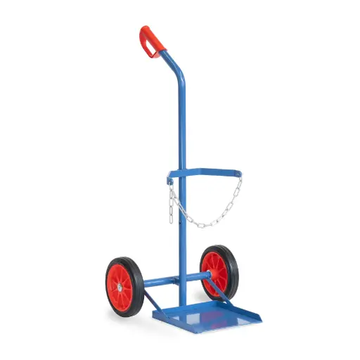 [039012] Carretilla de mano para botella de gas - Capacidad 1 x 11 ó 33 kg - Azul ral 5007