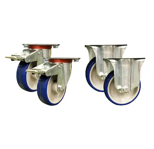 [030177] Juego de 4 ruedas Ø100 mm de poliuretano