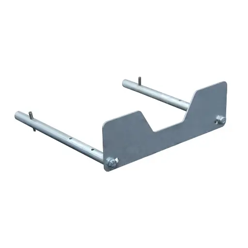 [046825] Retenedor metálico de barril tumbado de 200lts. o 60 lts. - Dim.: 299x285x90h mm - Galvanizado
