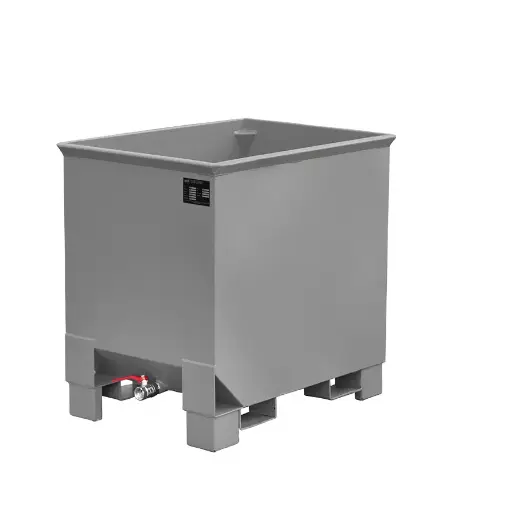 [052605] Contenedor metálico apilable para virutas - 0,3 m3 - Dim.: 620x840x800h mm - Gris ral 7005