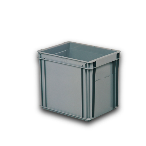 [000749] Caja plástica norma Europea serie Poolbox - Dim.: 400x300x360h mm - Gris