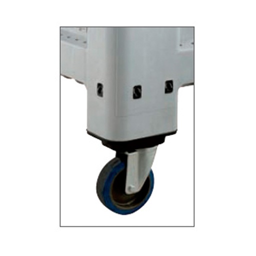 [001552] Juego de 4 ruedas Ø125 mm para contenedor (4 ruedas y tornillería)