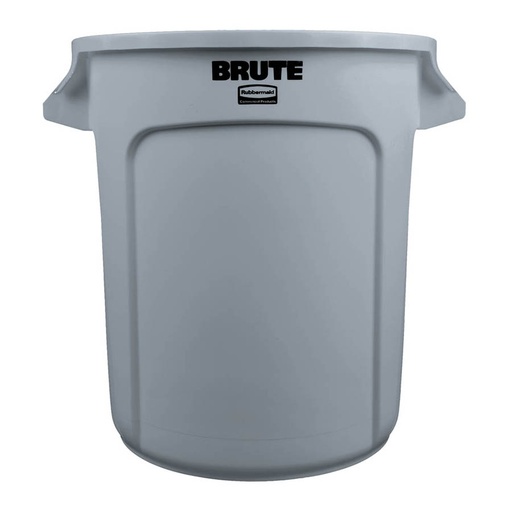 [012250] Contenedor plástico BRUTE de 37,9 lts. para recogida de basuras - Dim.: Ø 397x435h mm - Gris 