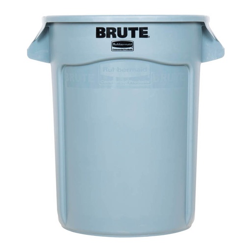 [012254] Contenedor plástico BRUTE de 121,1 lts. para recogida de basuras - Dim.: Ø 559x692h mm - Gris