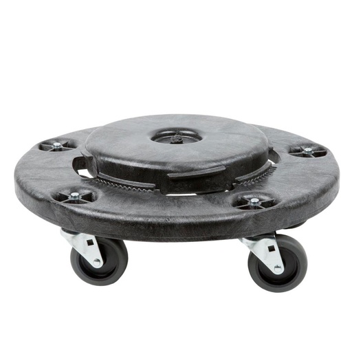 [012268] Carro para basurera BRUTE de 76, 121, 166 y 208 lts. - Dim.: Ø 464 x 168 h mm - Negro