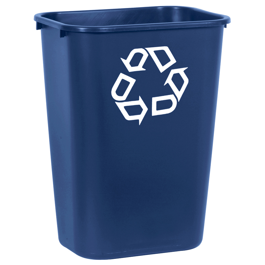 [012272] Papelera de plástico de 39 lts. para la recogida selectiva de residuos - Dim.: 387x279x505h mm - Azul 