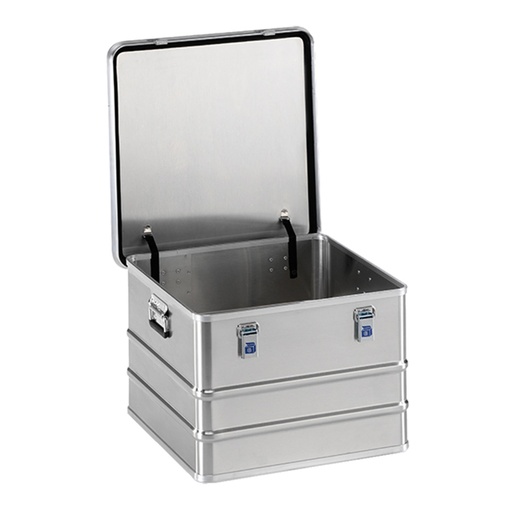 [014549] Arcón de aluminio con tapa, cierres de palanca y asas integradas - Dim.: 588x588x410 mm - Aluminio.