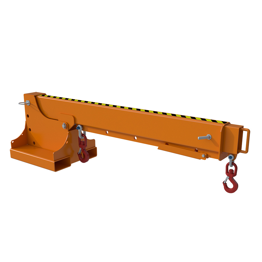 [014563] Brazo con gancho para carga y elevación mediante pinzas de carretilla - Dim.: 2200x550x600h mm - Acero pintado