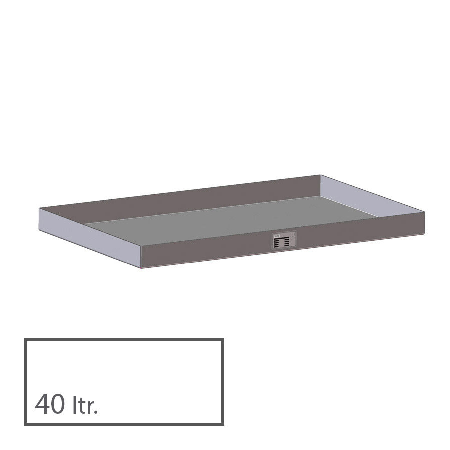 [014691] Cubeta colectora 40 l - Dim.: 1390x600x60h mm - acero galvanizado