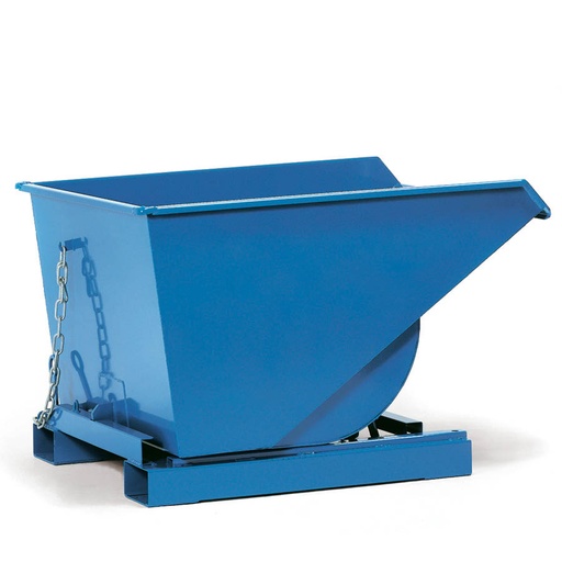 [014851] Contenedor autobasculante para virutas con grifo - Dim.: 1294x731x837h mm - Azul ral 5007