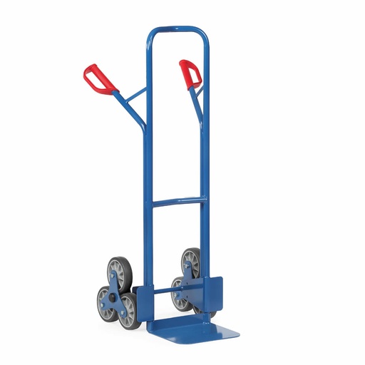 [014958] Carretilla de mano en acero para subir escaleras - Dim. pala 320 x 250 mm - Azul ral 5007