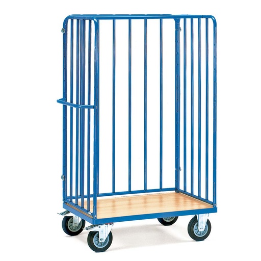 [015030] Carro para picking con paredes tubulares sin estantes - Dim. plataforma: 1200x800 mm - Azul ral 5007