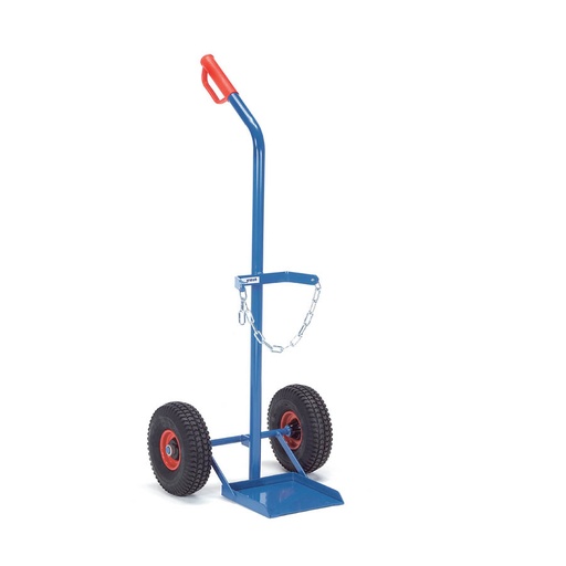 [015037] Carretilla de mano para botella de gas - Capacidad 1 x 20-50 litros - Azul ral 5007