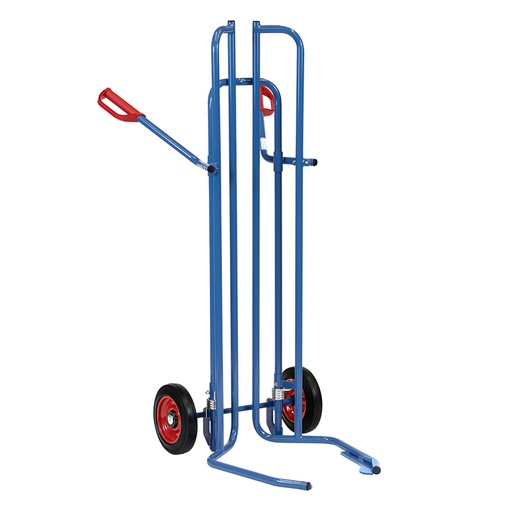 [015053] Carretilla de mano para ruedas y neumáticos de Ø450 a Ø750 mm - Ruedas macizas - Azul ral 5007