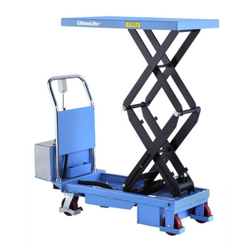 [015339] Mesa elevadora rodante - Traslación manual y elevación electrohidráulica - Carga 350 kg