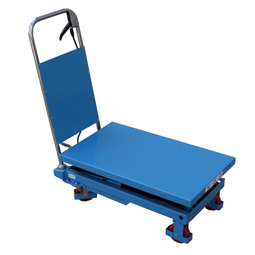 [015347] Mesa elevadora rodante manual con doble tijera - Plataforma 740x450 mm - Carga 150 kgs