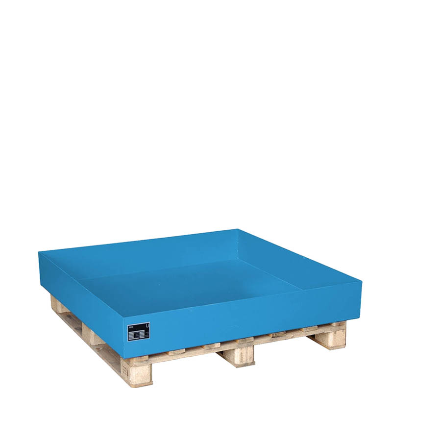 [016416] Cubeto de retención sin rejilla - Dim.: 1200x1200x185h mm - Acero pintado