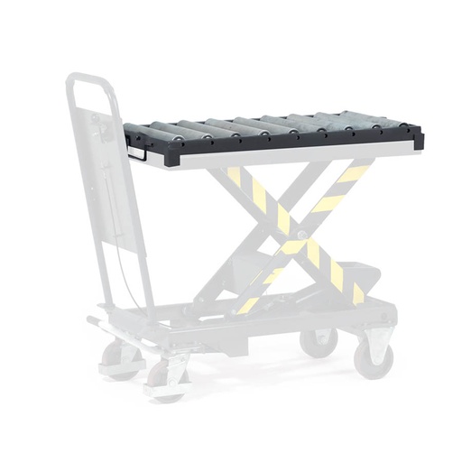 [016574] Transportador de rodillos para mesa elevadora - Dim.: 1010x520x92h mm - Carga 500 kgs - gris RAL 7016